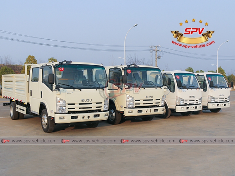 To Sint Maarten - 4 ISUZU trucks